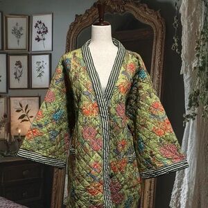 Stella Impex Handmade 100% cotton quilted kimono